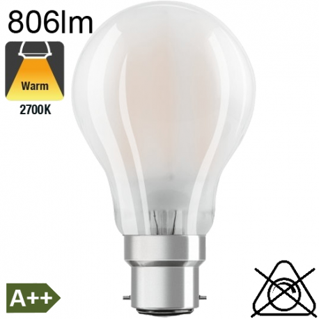 Standard Dépolie LED B22 806lm 2700K