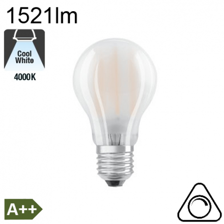 Standard Dépolie LED E27 1521lm 4000K Dimmable