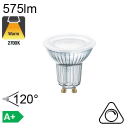 Spot LED GU10 575lm 2700K 120° Dimmable