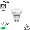 Spot LED GU10 575lm 4000K 120° Dimmable
