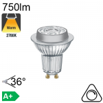 Spot LED GU10 750lm 2700K 36° Dimmable