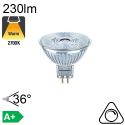 MR16 LED GU5.3 230lm 2700K 36° Dimmable