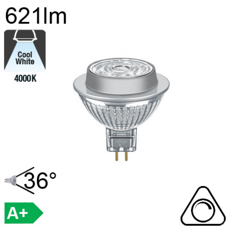 MR16 LED GU5.3 621lm 4000K 36° Dimmable
