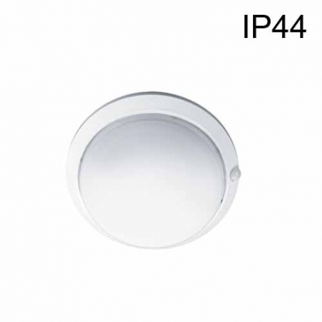 Hublot Blanc IP54 E27 Sans lampe Avec Détecteur HF